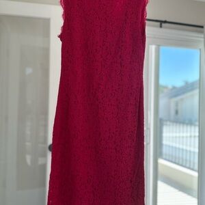 Elegant Pink Lace Dress